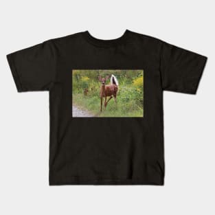 A Startled Fawn Checking Me Out Kids T-Shirt